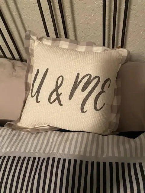 FINDERS KEEPERS U & ME PILLOW
