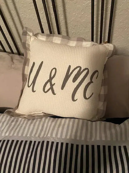 FINDERS KEEPERS U & ME PILLOW