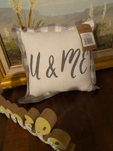 FINDERS KEEPERS U & ME PILLOW