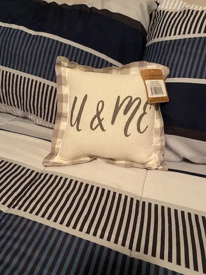 FINDERS KEEPERS U & ME PILLOW