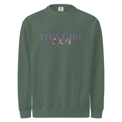 This Girl Can Unisex garment-dyed sweatshirt