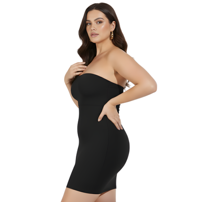 InstantFigure Shapewear Strapless Slimming Plus Size Dress WBD036C
