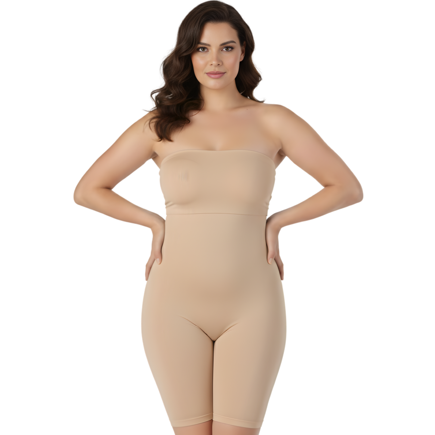 InstantFigure Strapless Bandeau Bodyshorts open gusset WBS011