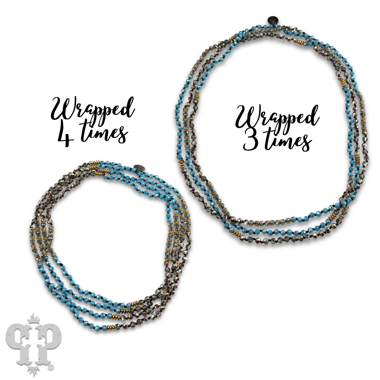 Turquoise blue bead necklace, last call